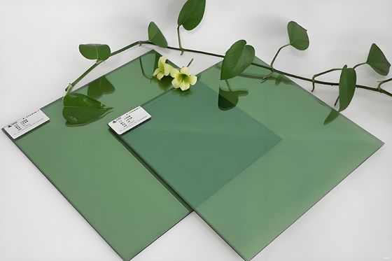 Natural Green Tinted Float Glass for Home Interior and Shower Doors